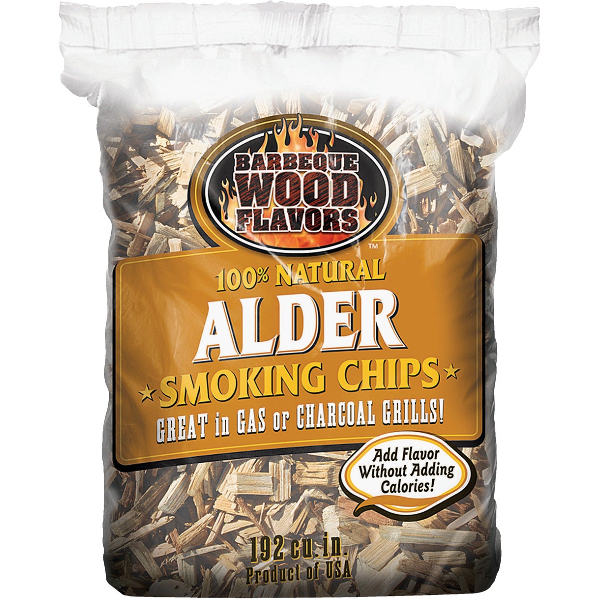 Barbeque Wood Flavors 192 Cu. In. Alder Smoking Chips