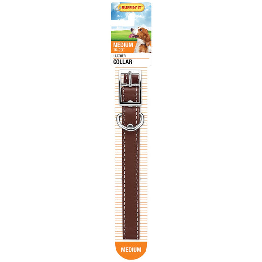 Westminster Pet Ruffin' it Adjustable 20 In. Leather Dog Collar