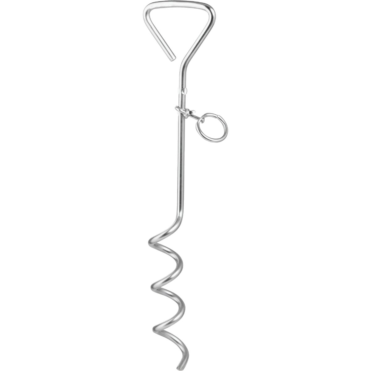 Smart Savers 15.75 In. Corkscrew Iron Dog Tie-Out Stake