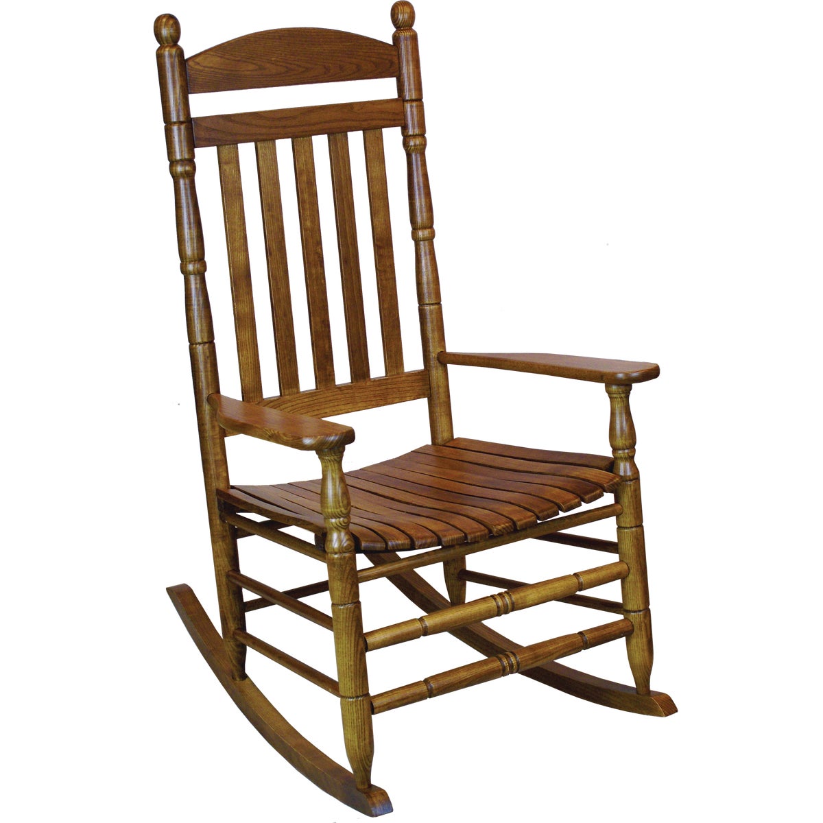 Hinkle Chair Company Cumberland 250 Flag Slat Maple Wood Rocking Chair, Unassembled