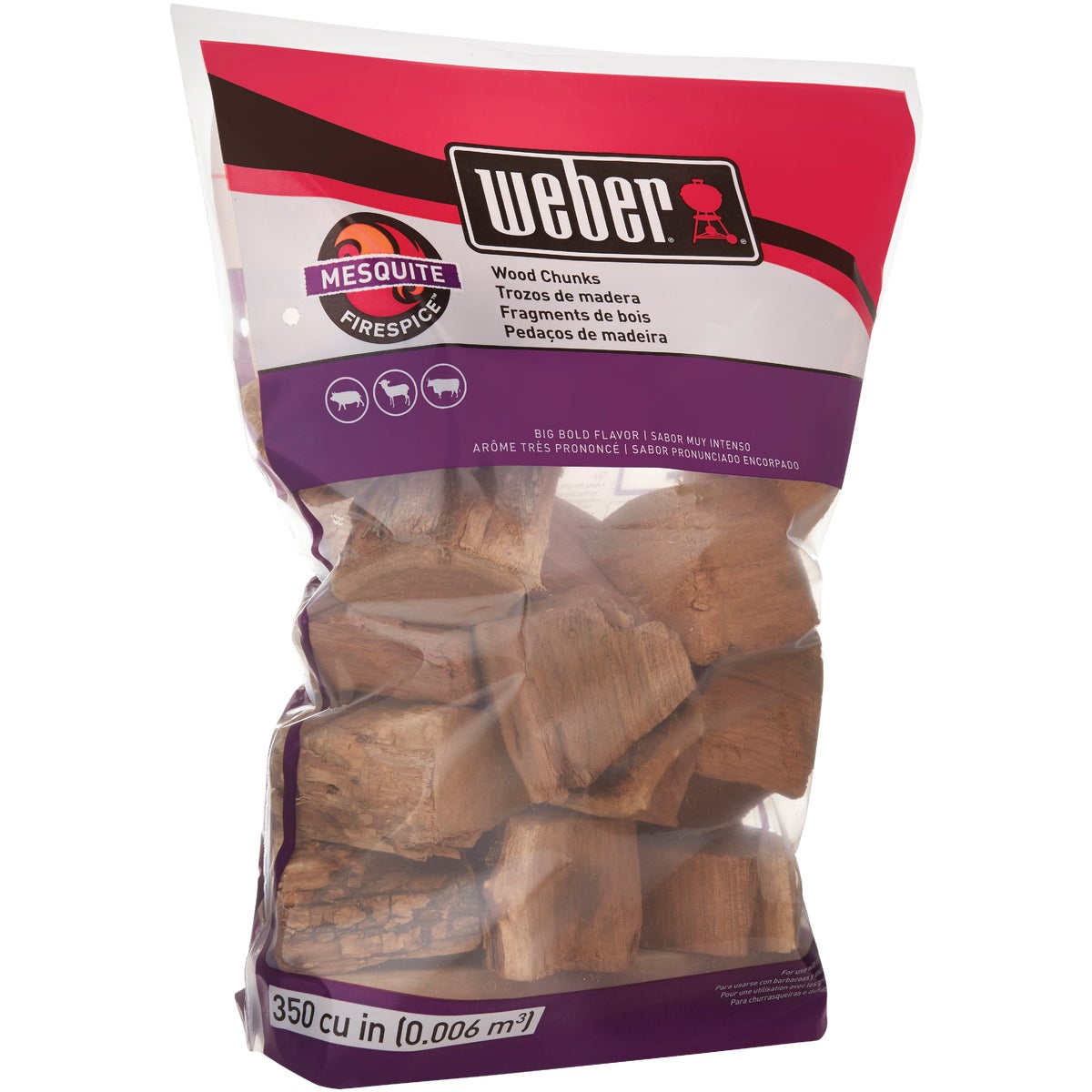 Weber FireSpice 350 Cu. In. Mesquite Smoking Chunks