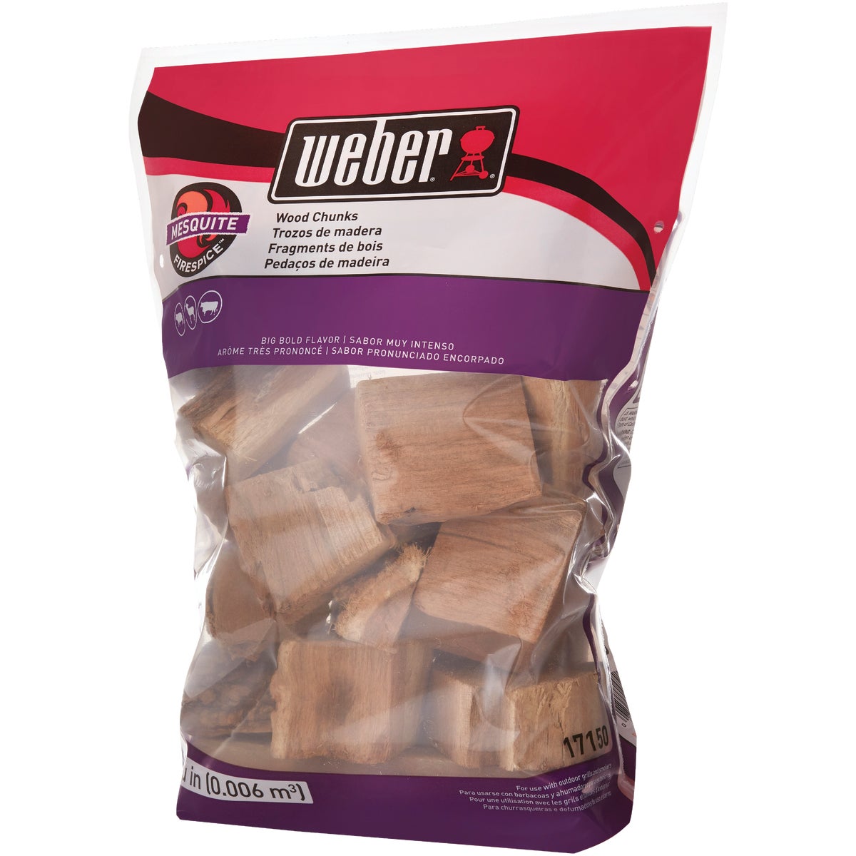 Weber FireSpice 350 Cu. In. Mesquite Smoking Chunks