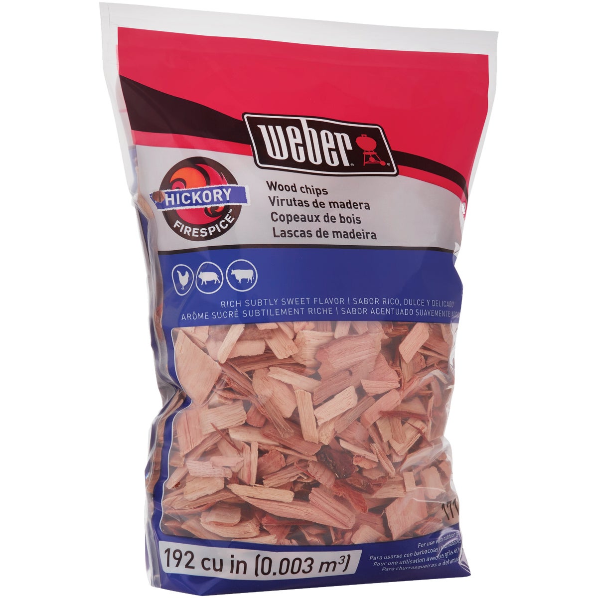 Weber FireSpice 192 Cu. In. Hickory Smoking Chips