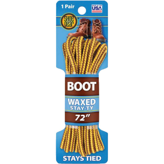 Shoe Gear Waxed 72 In. Round Boot Laces