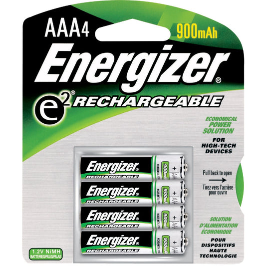 Energizer AAA 800 mAh Rechargeable Batteries (4-Pack)