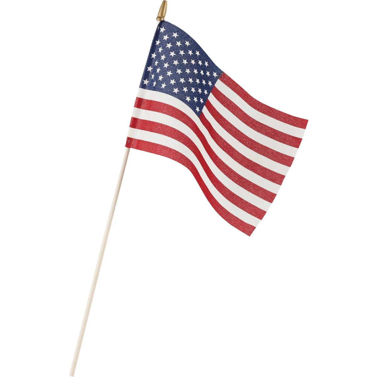 Valley Forge 8 In. x 12 In. Polycotton Stick American Flag