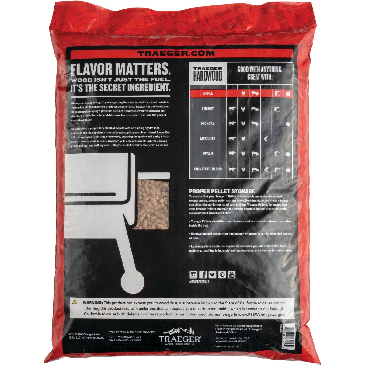 Traeger 20 Lb. Apple Wood Pellet