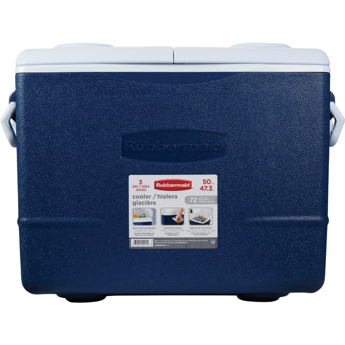 Rubbermaid 50 Qt. Cooler, Blue