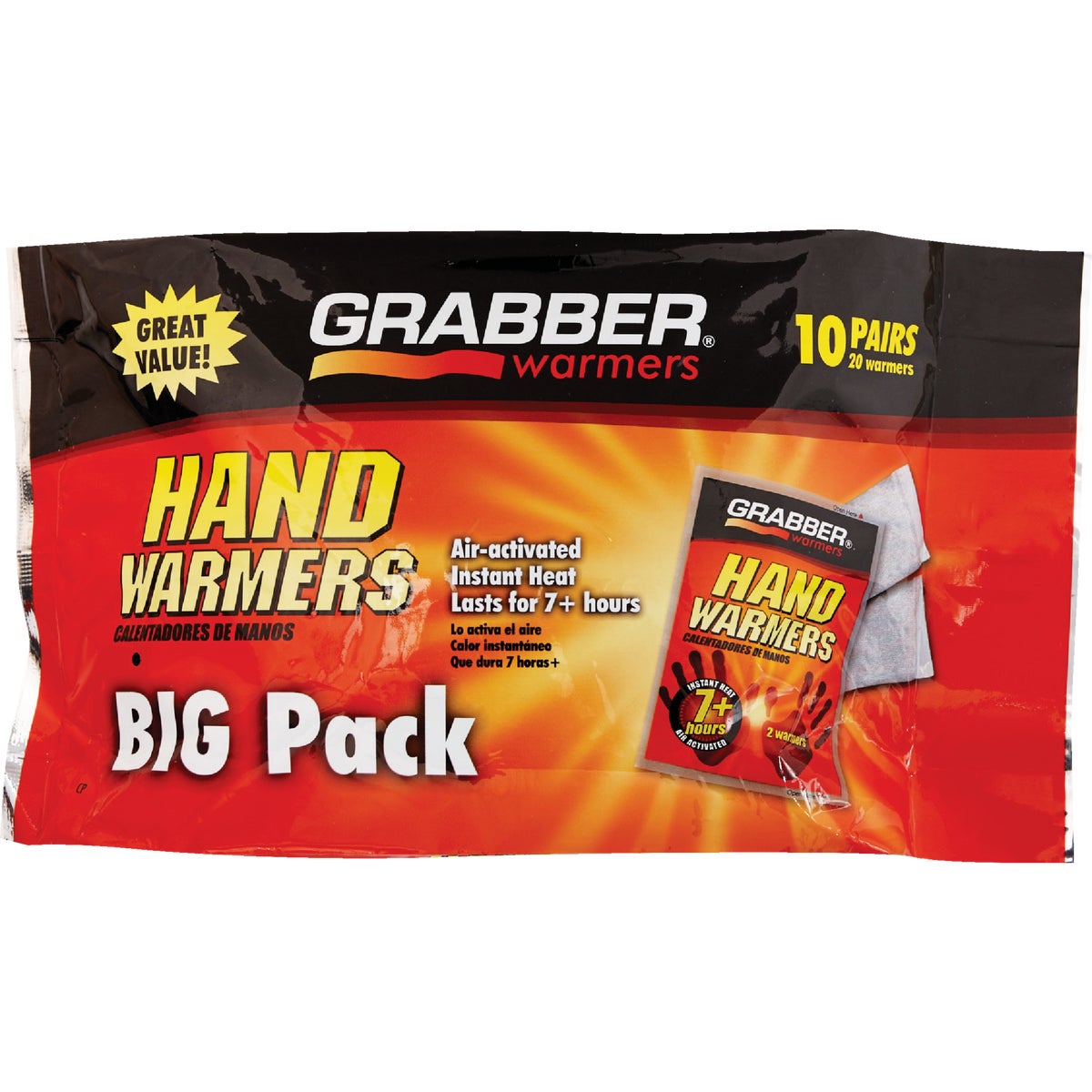 Grabber Disposable Hand Warmer (10-Pack)