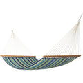Castaway Blue & Green Striped Polyester Quilted Hammock