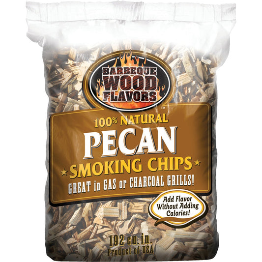 Barbeque Wood Flavors 192 Cu. In. Pecan Smoking Chips