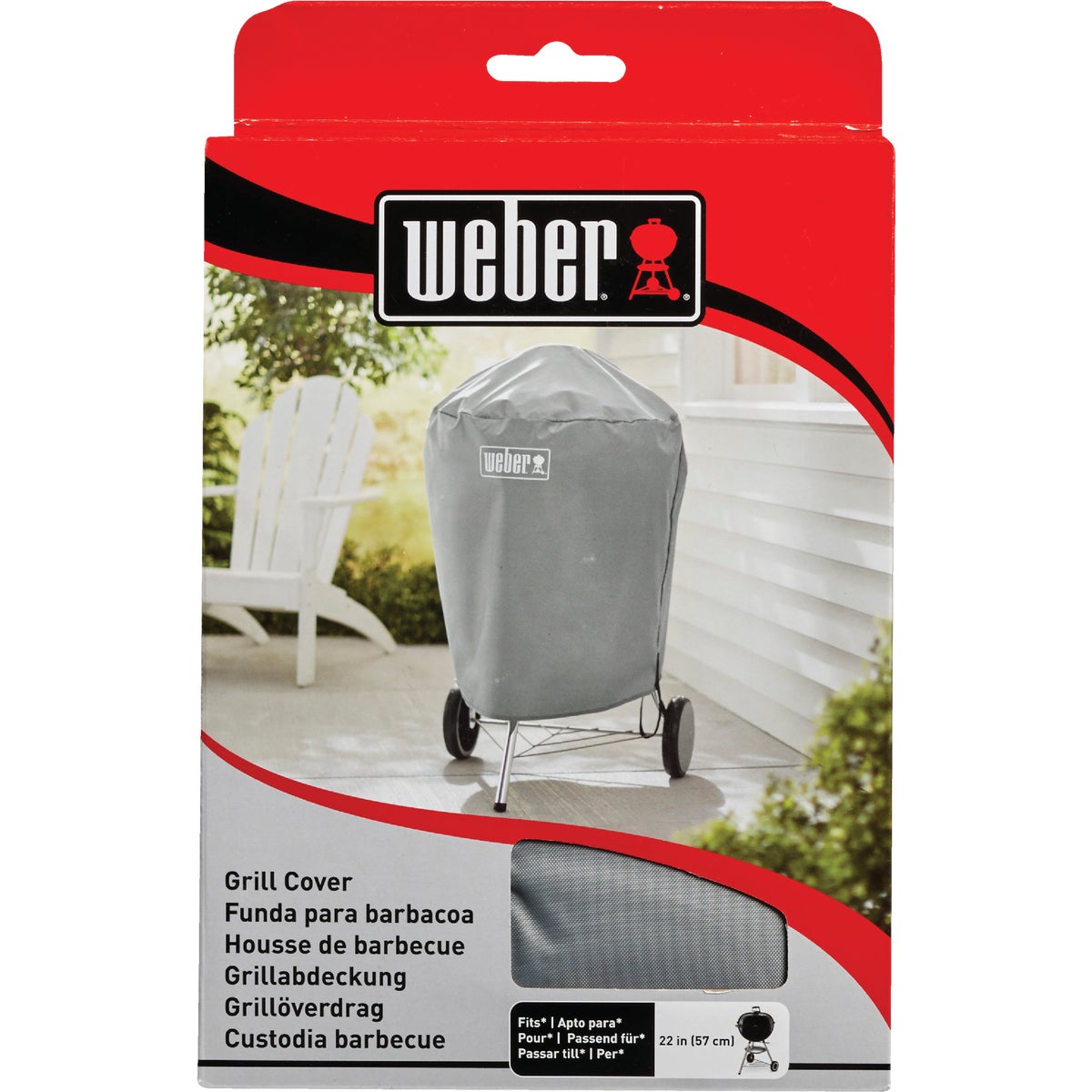 Weber 22 In. Gray Vinyl Kettle Grill Cover