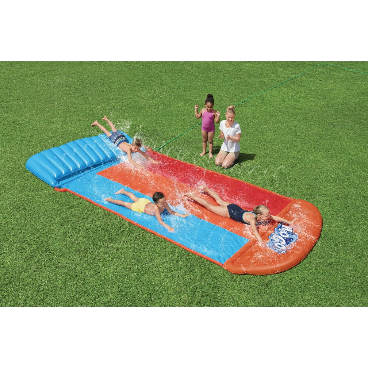 H2OGO! Tsunami Splash Ramp 16 Ft. Triple Water Slide