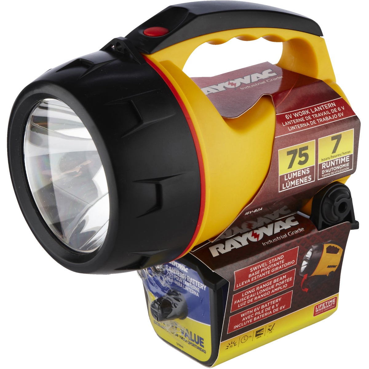 Rayovac 7.25 In. W. x 8 In. H. Yellow Plastic Lantern