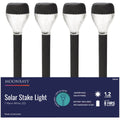 Moonrays Black 1.2 Lm. Plastic Swirl Lens Solar Path Light