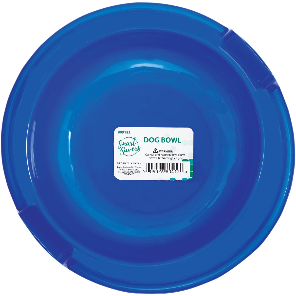 Smart Savers Plastic Round Medium Pet Food Bowl