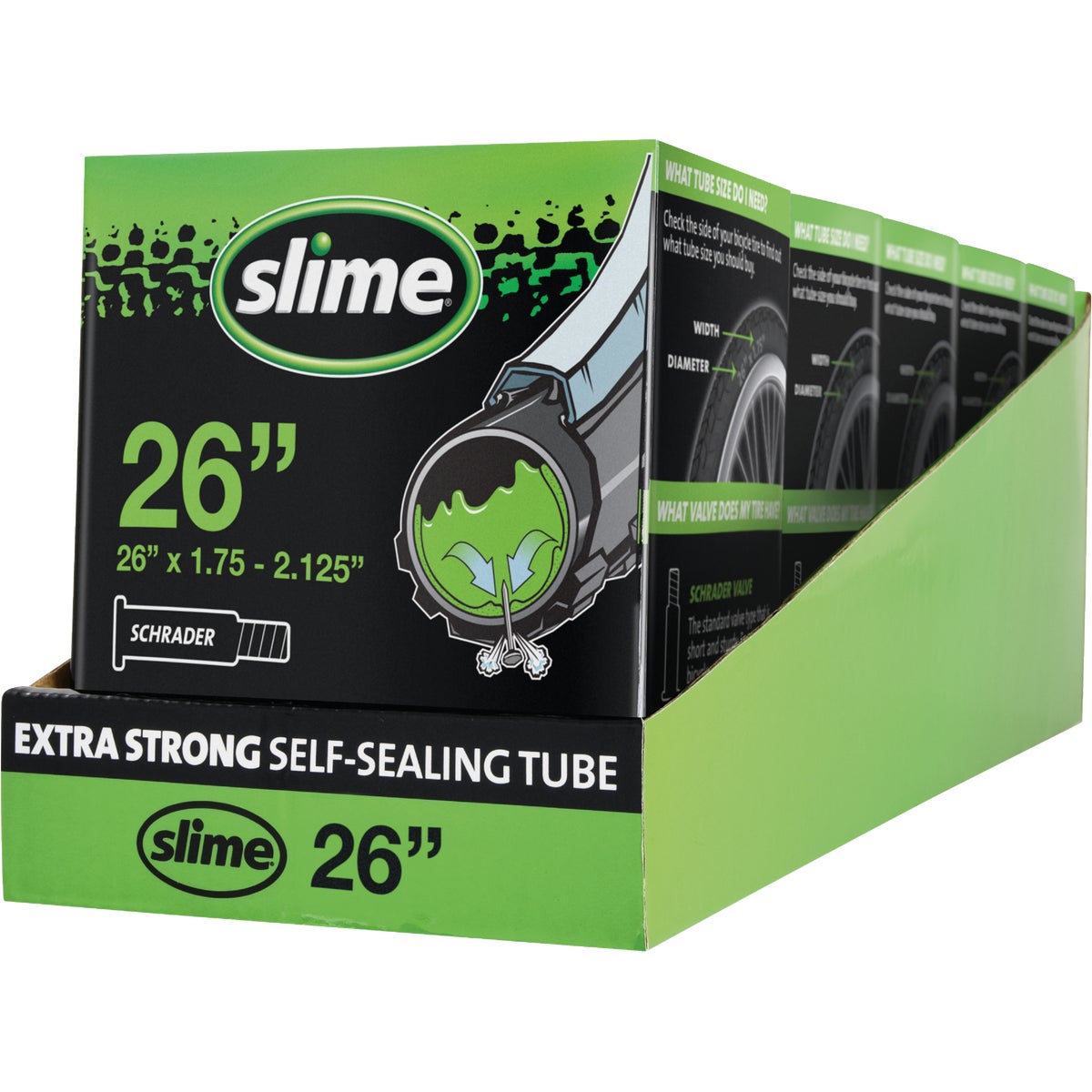 Slime Pre-Filled 26 In. Self-Sealing Bicycle Tube