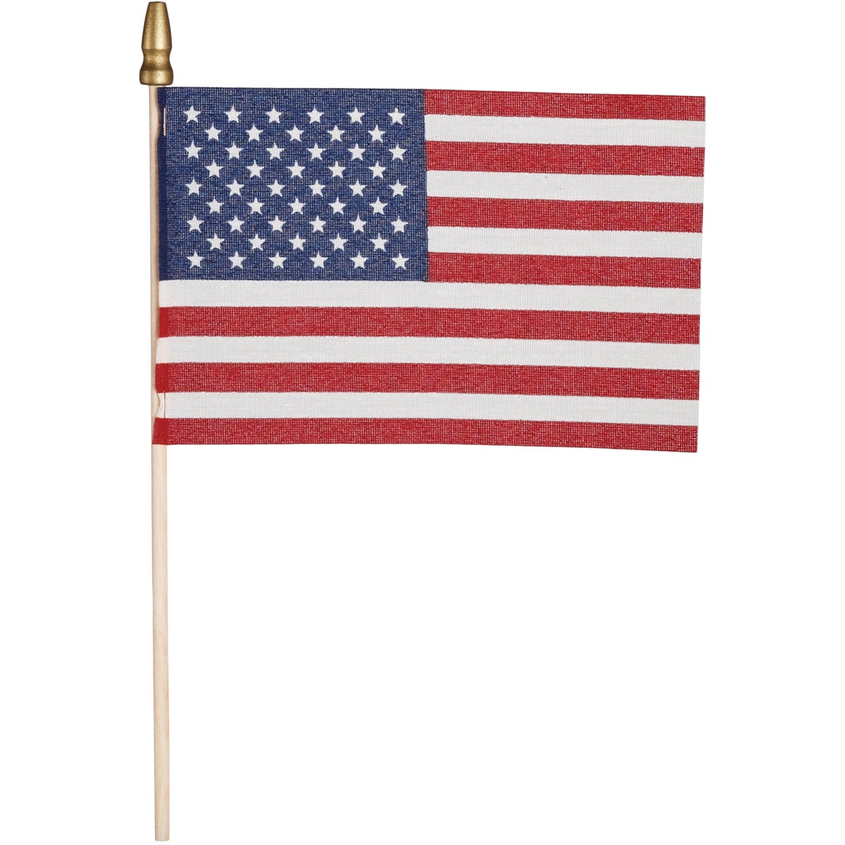 Valley Forge 4 In. x 6 In. Polycotton Stick American Flag