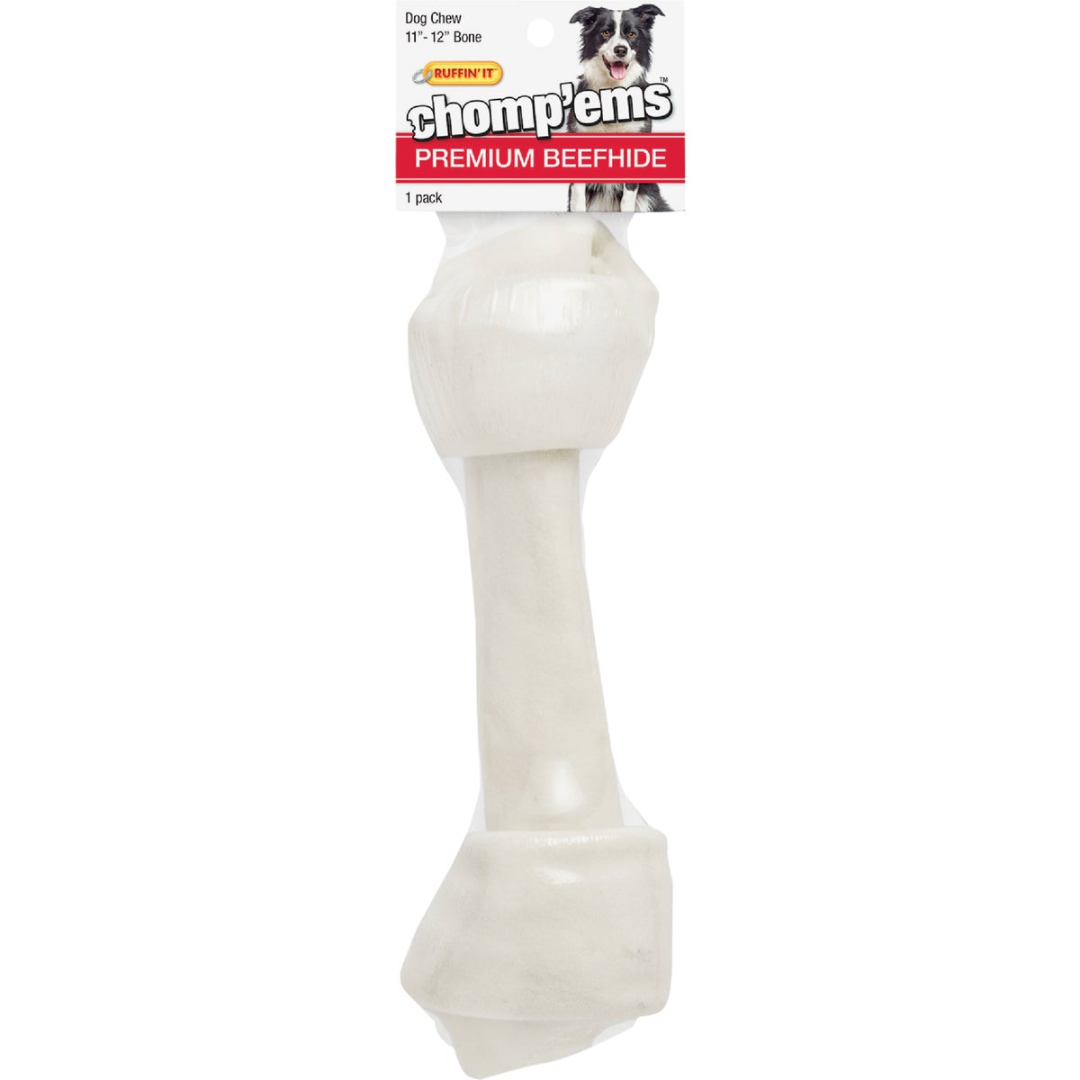 Westminster Pet Ruffin' it Chomp'ems Knotted 11 In. to 12 In. Natural Rawhide Bone