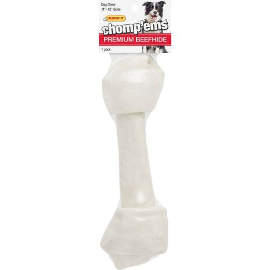 Westminster Pet Ruffin' it Chomp'ems Knotted 11 In. to 12 In. Natural Rawhide Bone