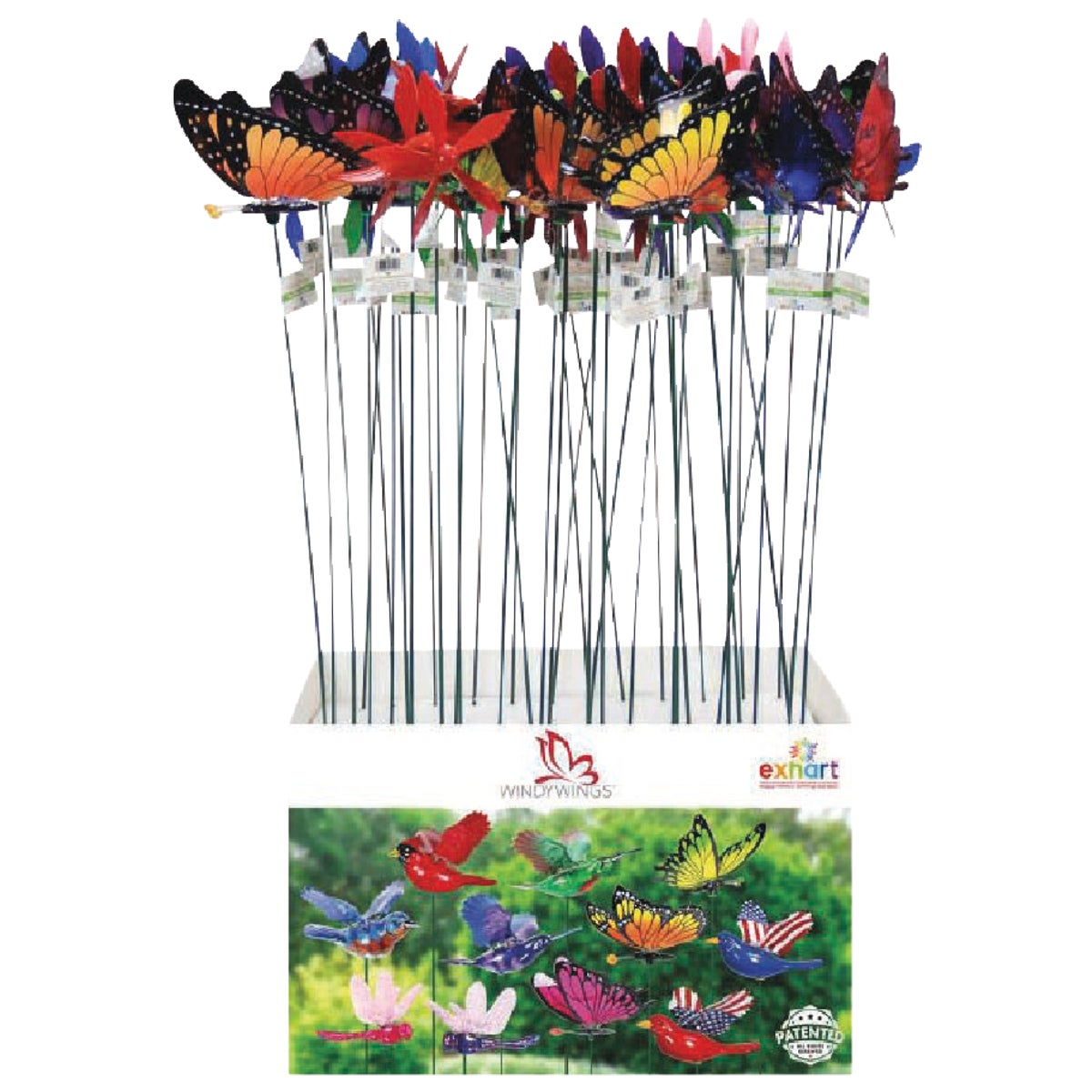 Exhart WindyWings 29 In. H. Metal Butterfly Garden Stake
