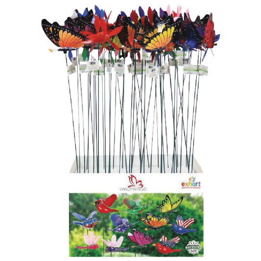 Exhart WindyWings 29 In. H. Metal Butterfly Garden Stake