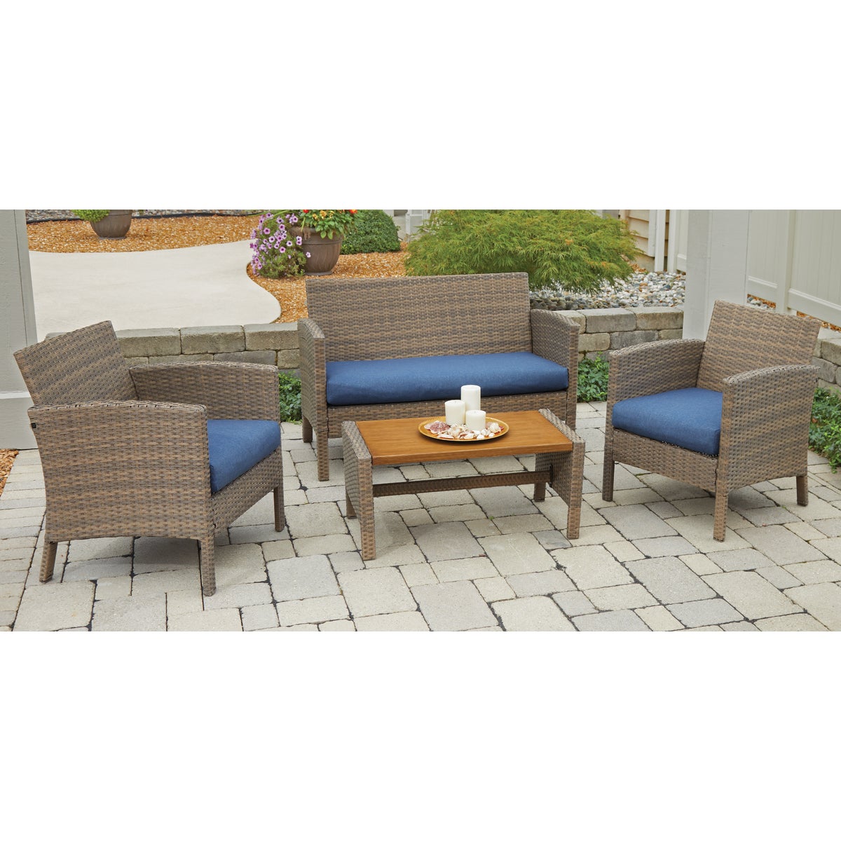 Outdoor Expressions Verona 4-Piece Chat Set