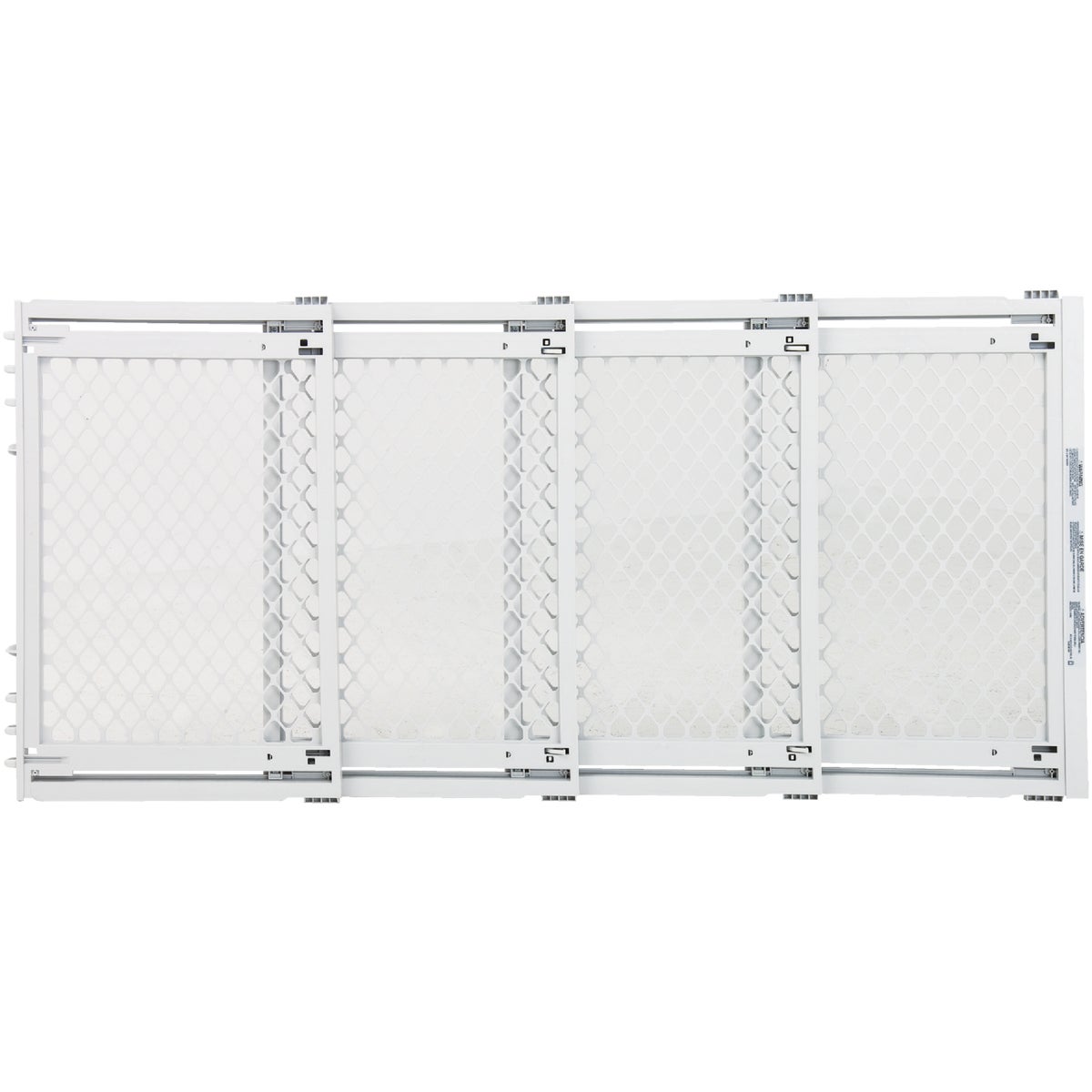 North States 22 In. to 62 In. W. White Plastic Extra Wide Pet Gate