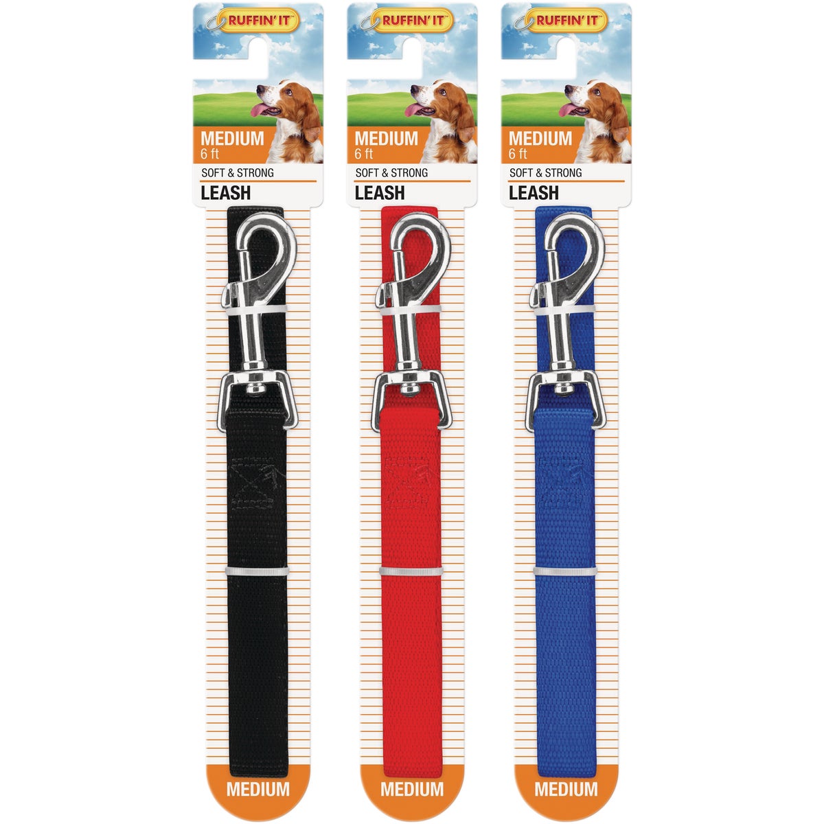 Westminster Pet Ruffin' it 6 Ft. Nylon Medium Dog Leash