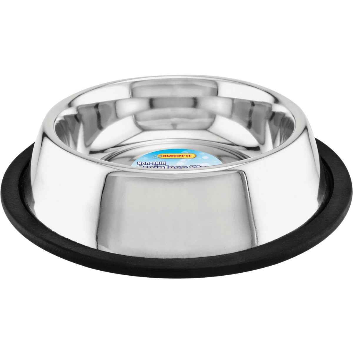 Westminster Pet Ruffin' it Stainless Steel Round 16 Oz. Non-Skid Pet Food Bowl