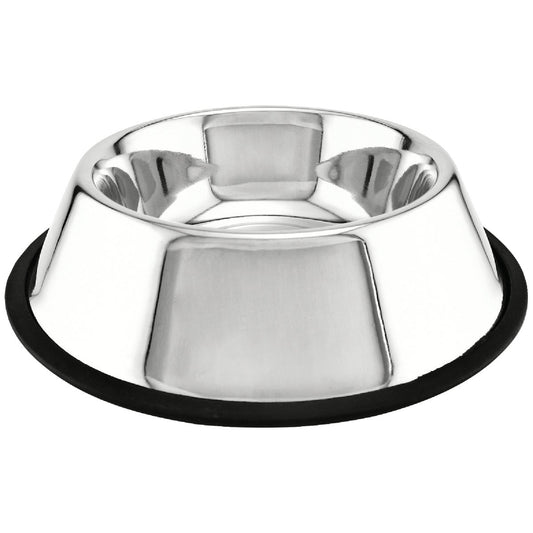 Westminster Pet Ruffin' it Stainless Steel Round 24 Oz. Non-Skid Pet Food Bowl