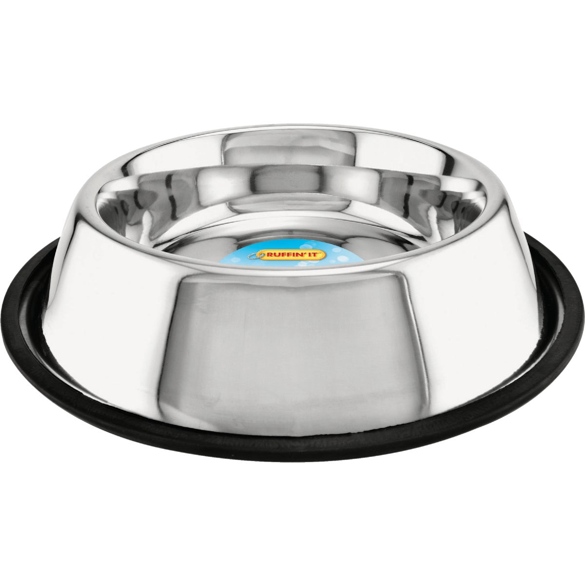 Westminster Pet Ruffin' it Stainless Steel Round 32 Oz. Non-Skid Pet Food Bowl