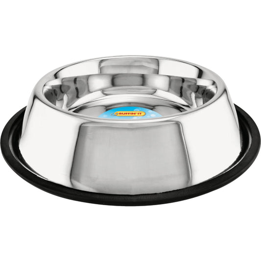 Westminster Pet Ruffin' it Stainless Steel Round 32 Oz. Non-Skid Pet Food Bowl