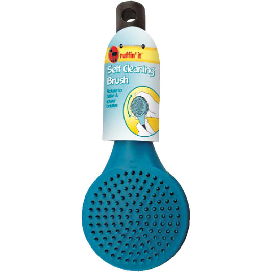 Westminster Pet Ruffin' it Plastic Self-Cleaning Pet Brush