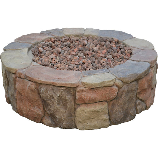 Bond Petra 36 In. Round Faux Stone Fire Pit