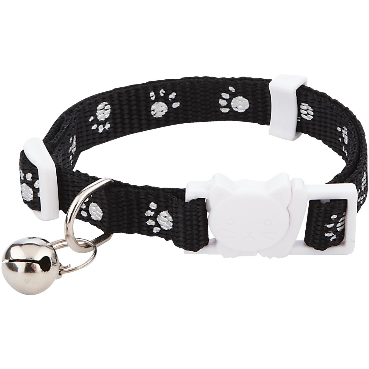 Westminster Pet Ruffin' it Adjustable Paw Print Cat Collar with Breakaway Clasp