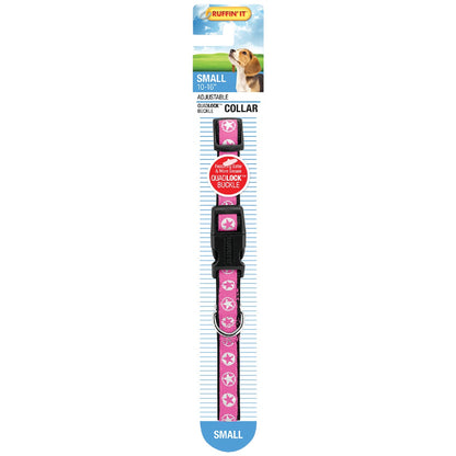 Westminster Pet Ruffin' it Adjustable 10 In. to 16 In. Nylon Star Print Dog Collar
