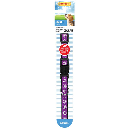 Westminster Pet Ruffin' it Adjustable 10 In. to 16 In. Nylon Star Print Dog Collar