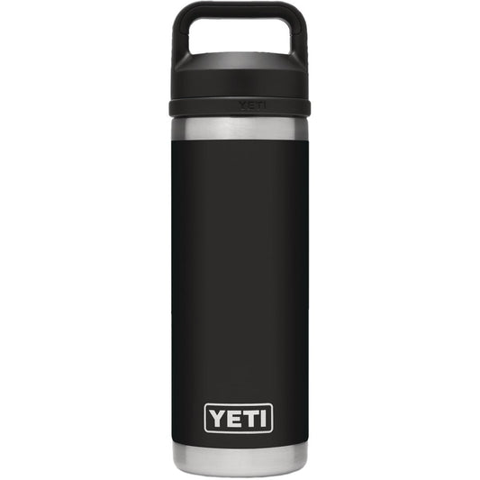 Yeti Rambler 18 Oz. Black Stainless Steel Insulated Vacuum Bottle with Chug Cap