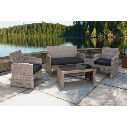 Outdoor Expressions Modena 4-Piece Chat Set