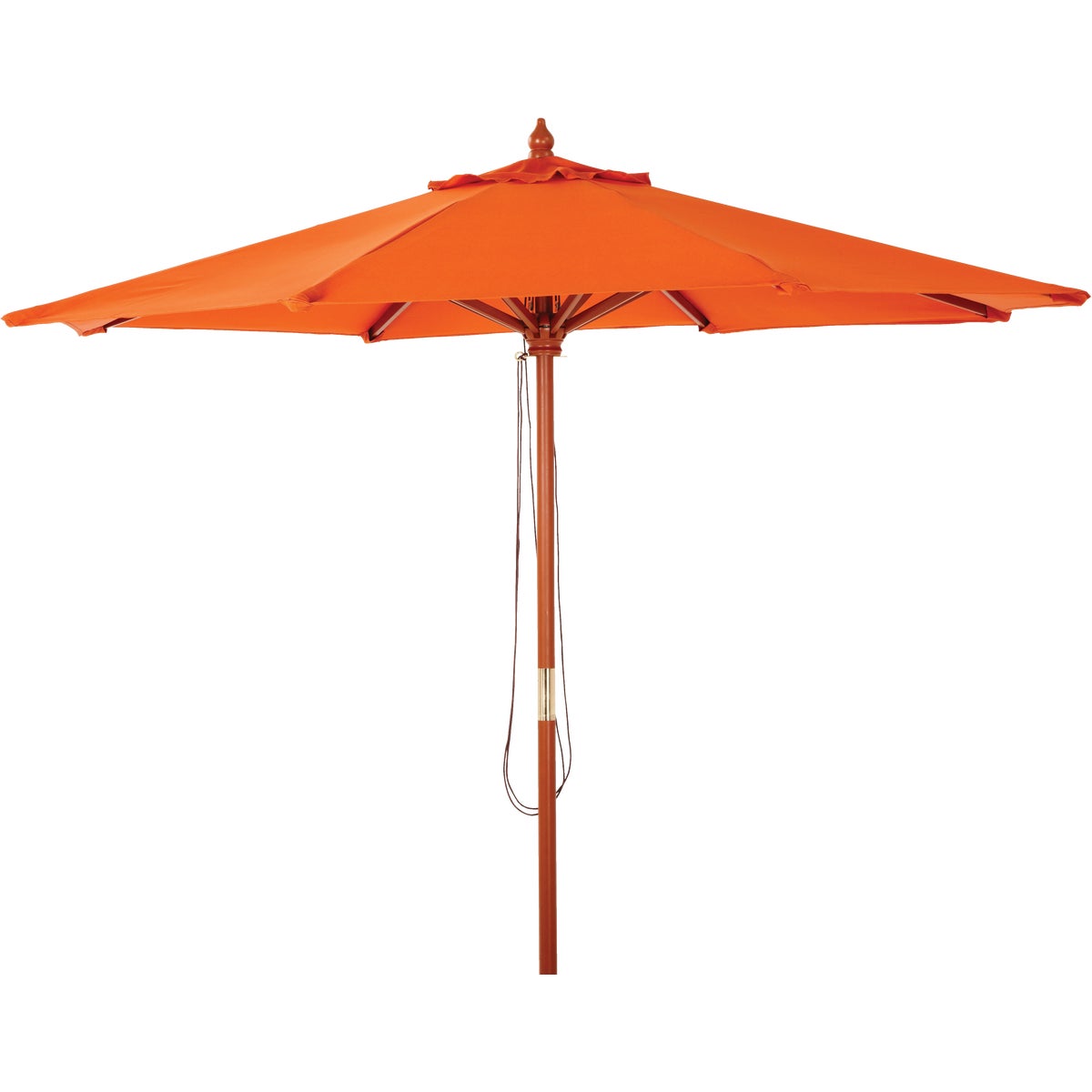Outdoor Expressions 9 Ft. Pulley Spice Market Patio Umbrella with Brass Plated Hardware