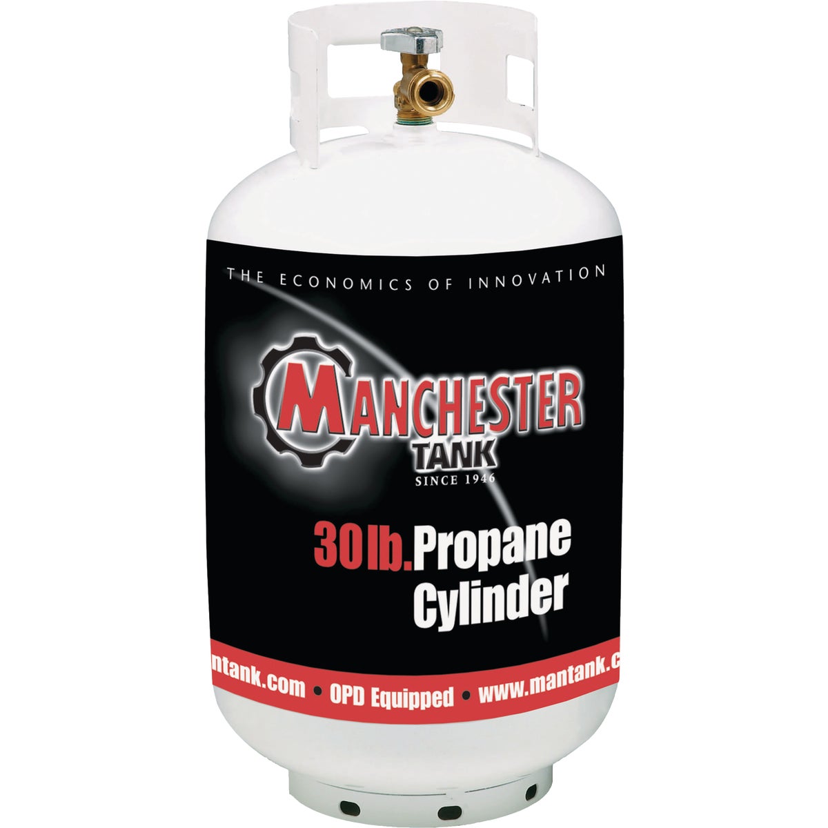 Manchester Tank and Equipment 30 Lb. Capacity Steel TC/DOT Vertical LP Propane Tank