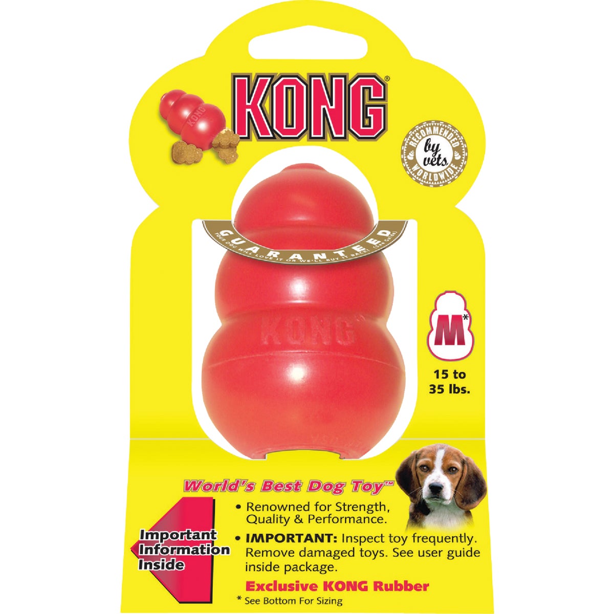 Kong Classic Dog Chew Toy, 15 to 35 Lb.