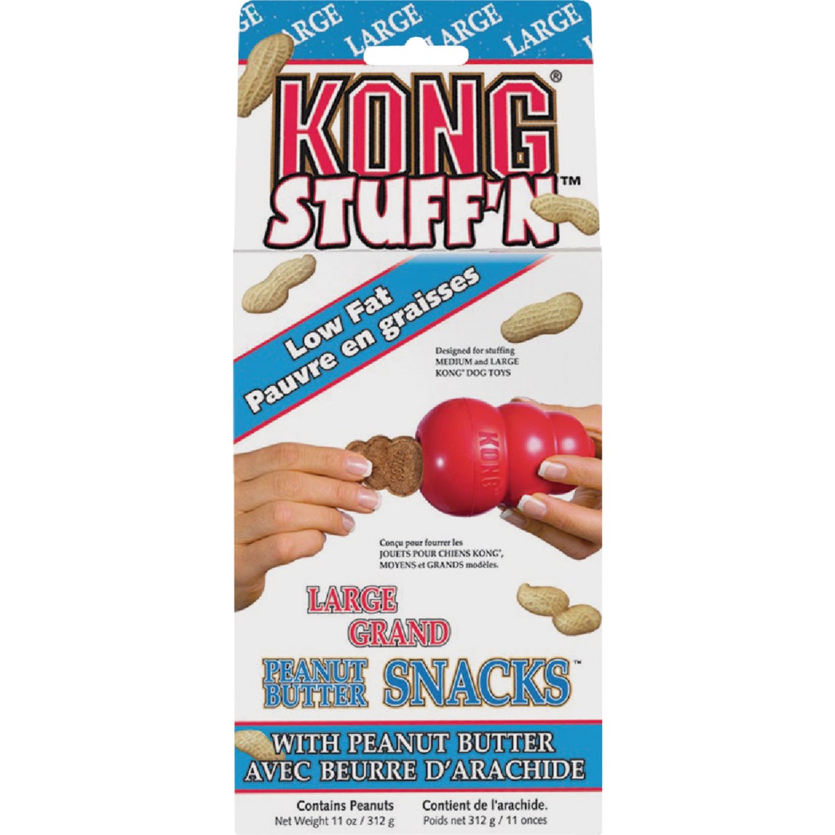 Kong Stuff'N Medium & Large Dog Peanut Butter Flavor Crunchy Dog Treat, 11 Oz.