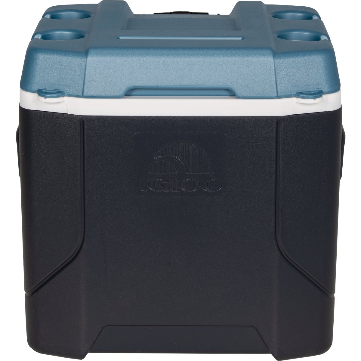 Igloo MaxCold Profile 54 Qt. 2-Wheeled Cooler, Jet Carbon & Ice Blue