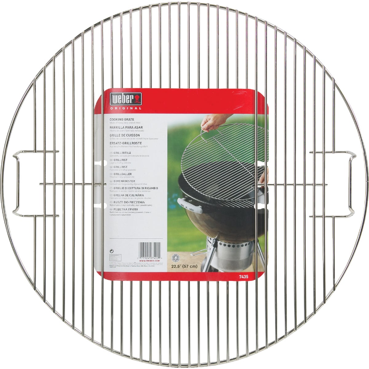 Weber 22.5 In. Dia. Nickel-Plated Steel Kettle Grill Grate