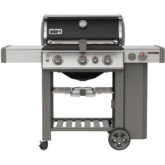 Weber Genesis II SE-330 3-Burner Black 39,000 BTU LP Gas Grill with 12,000 BTU Side -Burner