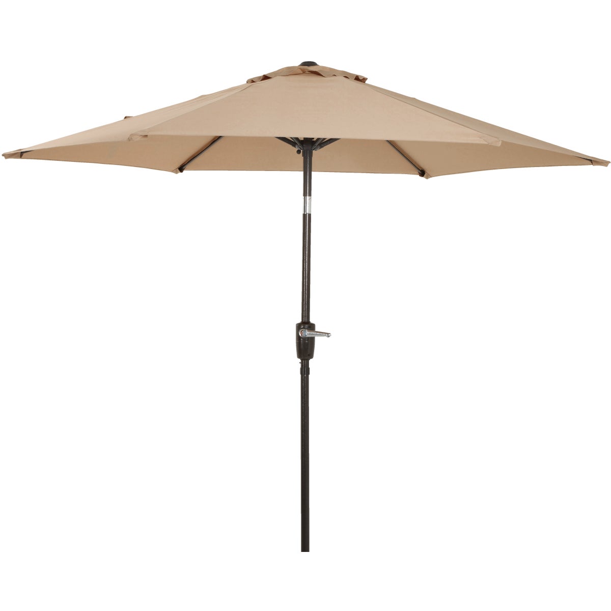 Outdoor Expressions 7.5 Ft. Aluminum Tilt/Crank Tan Patio Umbrella