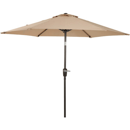 Outdoor Expressions 7.5 Ft. Aluminum Tilt/Crank Tan Patio Umbrella