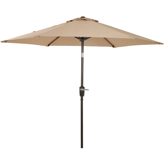 Outdoor Expressions 7.5 Ft. Aluminum Tilt/Crank Tan Patio Umbrella